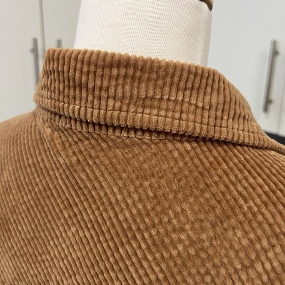 Free People CP Shades Jack Corduroy Shacket Size L Large Brown Button Down - Picture 7 of 7